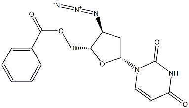 3'-疊氮基5'-O-苯甲?；?2',3'-二脫氧尿苷