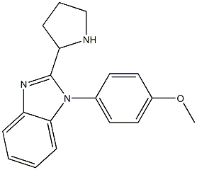 1-(4-METHOXY-PHENYL)-2-PYRROLIDIN-2-YL-1H-BENZOIMIDAZOLE Struktur