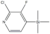 2-CHLORO-3-FLUORO-4-(TRIMETHYLSILYL)PYRIDINE Struktur