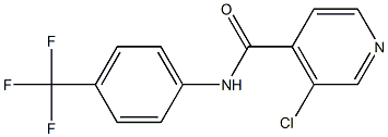 3-CHLORO-N-(4-TRIFLUOROMETHYL-PHENYL)-ISONICOTINAMIDE Struktur