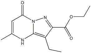 3-ETHYL-5-METHYL-7-OXO-4,7-DIHYDRO-PYRAZOLO[1,5-A]PYRIMIDINE-2-CARBOXYLIC ACID ETHYL ESTER Struktur