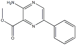 METHYL 3-AMINO-6-PHENYLPYRAZINE-2-CARBOXYLATE Structure