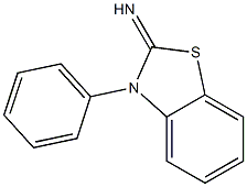 3-phenyl-2,3-dihydro-1,3-benzothiazol-2-imine Struktur