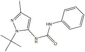 N-[1-(tert-butyl)-3-methyl-1H-pyrazol-5-yl]-N'-phenylurea Struktur