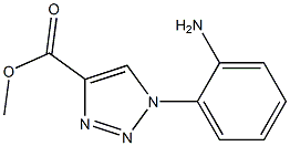 methyl 1-(2-aminophenyl)-1H-1,2,3-triazole-4-carboxylate Struktur