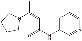 N-(3-pyridinyl)-3-(1-pyrrolidinyl)-2-butenamide Struktur