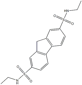 N2,N7-diethyl-9H-2,7-fluorenedisulfonamide Struktur