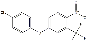 4-(4-chlorophenoxy)-1-nitro-2-(trifluoromethyl)benzene Struktur