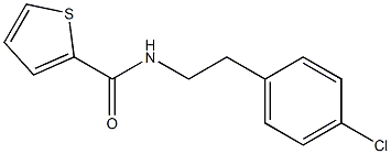 N2-(4-chlorophenethyl)thiophene-2-carboxamide Struktur