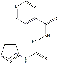 N1-bicyclo[2.2.1]hept-5-en-2-yl-2-(4-pyridylcarbonyl)hydrazine-1-carbothioamide Struktur