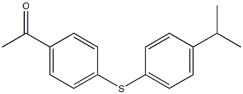 1-(4-{[4-(propan-2-yl)phenyl]sulfanyl}phenyl)ethan-1-one Struktur