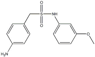 1-(4-aminophenyl)-N-(3-methoxyphenyl)methanesulfonamide Struktur