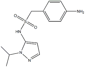 1-(4-aminophenyl)-N-[1-(propan-2-yl)-1H-pyrazol-5-yl]methanesulfonamide Struktur