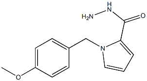 1-(4-methoxybenzyl)-1H-pyrrole-2-carbohydrazide Struktur