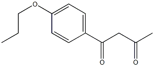 1-(4-propoxyphenyl)butane-1,3-dione Struktur