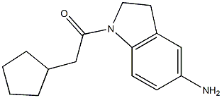 1-(5-amino-2,3-dihydro-1H-indol-1-yl)-2-cyclopentylethan-1-one Struktur