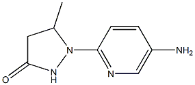 1-(5-aminopyridin-2-yl)-5-methylpyrazolidin-3-one Struktur