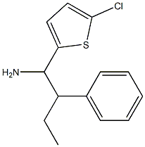 1-(5-chlorothiophen-2-yl)-2-phenylbutan-1-amine Struktur