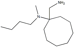 1-(aminomethyl)-N-butyl-N-methylcyclooctan-1-amine Struktur