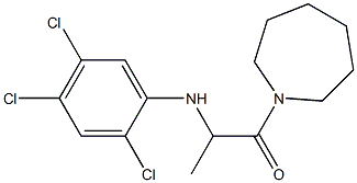 1-(azepan-1-yl)-2-[(2,4,5-trichlorophenyl)amino]propan-1-one Struktur