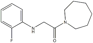 1-(azepan-1-yl)-2-[(2-fluorophenyl)amino]ethan-1-one Struktur