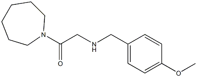 1-(azepan-1-yl)-2-{[(4-methoxyphenyl)methyl]amino}ethan-1-one Struktur