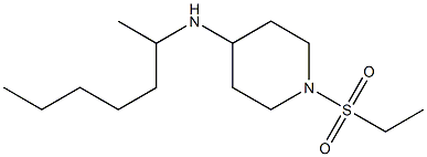 1-(ethanesulfonyl)-N-(heptan-2-yl)piperidin-4-amine Struktur