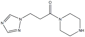 1-(piperazin-1-yl)-3-(1H-1,2,4-triazol-1-yl)propan-1-one Struktur