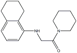 1-(piperidin-1-yl)-2-(5,6,7,8-tetrahydronaphthalen-1-ylamino)ethan-1-one Struktur