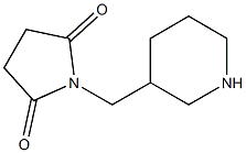 1-(piperidin-3-ylmethyl)pyrrolidine-2,5-dione Struktur