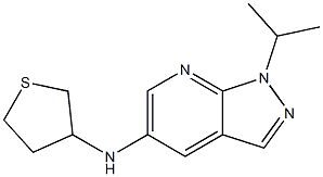 1-(propan-2-yl)-N-(thiolan-3-yl)-1H-pyrazolo[3,4-b]pyridin-5-amine Struktur