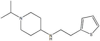 1-(propan-2-yl)-N-[2-(thiophen-2-yl)ethyl]piperidin-4-amine Struktur