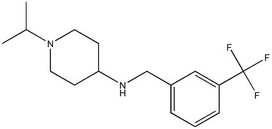 1-(propan-2-yl)-N-{[3-(trifluoromethyl)phenyl]methyl}piperidin-4-amine Struktur