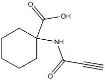 1-(propioloylamino)cyclohexanecarboxylic acid Struktur