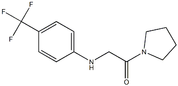 1-(pyrrolidin-1-yl)-2-{[4-(trifluoromethyl)phenyl]amino}ethan-1-one Struktur