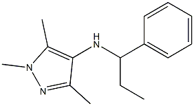 1,3,5-trimethyl-N-(1-phenylpropyl)-1H-pyrazol-4-amine Struktur