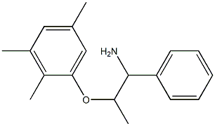 1-[(1-amino-1-phenylpropan-2-yl)oxy]-2,3,5-trimethylbenzene Struktur