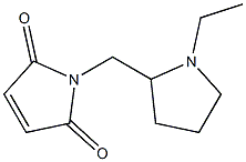 1-[(1-ethylpyrrolidin-2-yl)methyl]-2,5-dihydro-1H-pyrrole-2,5-dione Struktur