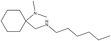 1-[(hexylamino)methyl]-N,N-dimethylcyclohexan-1-amine Struktur