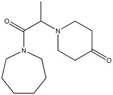 1-[1-(azepan-1-yl)-1-oxopropan-2-yl]piperidin-4-one Struktur