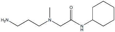 2-[(3-aminopropyl)(methyl)amino]-N-cyclohexylacetamide Struktur