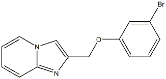 2-[(3-bromophenoxy)methyl]imidazo[1,2-a]pyridine Struktur