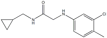 2-[(3-chloro-4-methylphenyl)amino]-N-(cyclopropylmethyl)acetamide Struktur