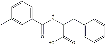 2-[(3-methylbenzoyl)amino]-3-phenylpropanoic acid Struktur