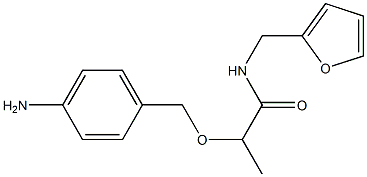 2-[(4-aminophenyl)methoxy]-N-(furan-2-ylmethyl)propanamide Struktur