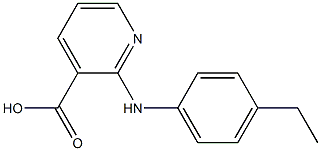 2-[(4-ethylphenyl)amino]pyridine-3-carboxylic acid Struktur