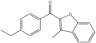 2-[(4-ethylphenyl)carbonyl]-3-methyl-1-benzofuran Struktur