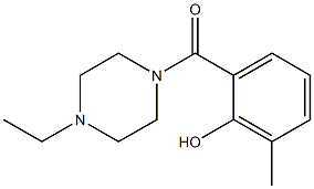 2-[(4-ethylpiperazin-1-yl)carbonyl]-6-methylphenol Struktur