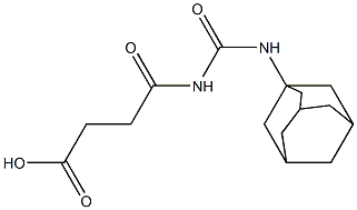 4-[(adamantan-1-ylcarbamoyl)amino]-4-oxobutanoic acid Struktur