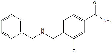 4-[(benzylamino)methyl]-3-fluorobenzamide Struktur